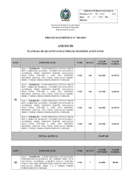 ANEXO III - Governo do Estado do Rio de Janeiro