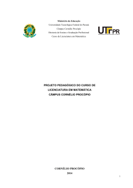 PPC (Projeto Pedag&oacute;gico do Curso)