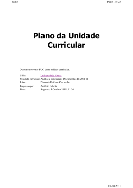 ALD III - Analise e Linguagens Documentais - PUC