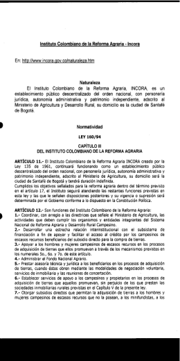 Instituto Colombiano de la Reforma Agraria