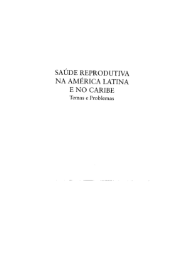SA&Uacute;DE REPRODUTIVA NA AM&Eacute;RICA LATINA