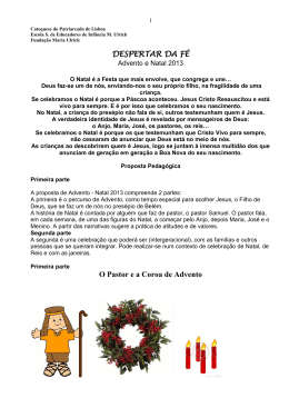 Proposta para o Advento e Natal 2013 do Despertar da F&eacute;