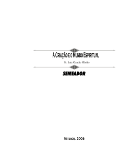 A cria&ccedil;&atilde;o e o mundo espiritual