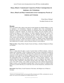 Dan&ccedil;a, Ritual e Comunica&ccedil;&atilde;o Corporal na Pr&aacute;tica