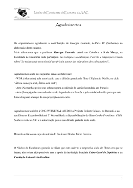 Agradecimentos - Universidade de Coimbra