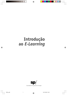 Introdu&ccedil;&atilde;o ao e-learning - SPI - Sociedade Portuguesa da Inova&ccedil;&atilde;o