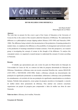 Devir-mulher como diferen&ccedil;a