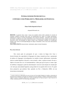 interacionismo instrumental - Revista Virtual de Estudos da