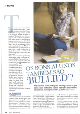 Os bons alunos também são bullied