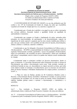 decreto programa amapá afro.