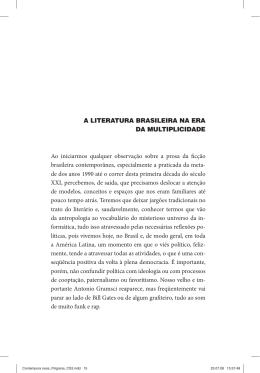 A LITERATURA BRASILEIRA NA ERA DA MULTIPLICIDADE Ao