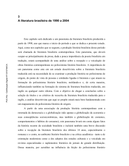 3 A literatura brasileira de 1990 a 2004 - Maxwell - PUC-Rio