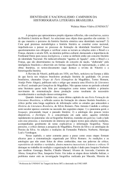 identidade e nacionalismo: caminhos da historiografia