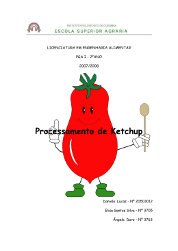 Processamento de Ketchup