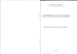 A correspond&ecirc;ncia na segunda metade do s&eacute;culo XVIII como