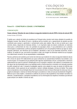 COL&Oacute;QUIO - Arquivo Municipal de Lisboa