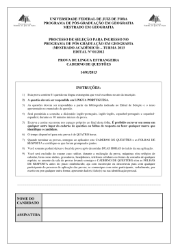 universidade federal de juiz de fora programa de pós