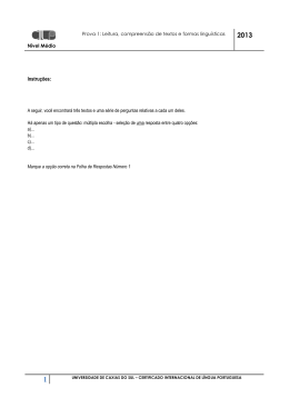 Leitura, compreens&atilde;o de textos e formas lingu&iacute;sticas