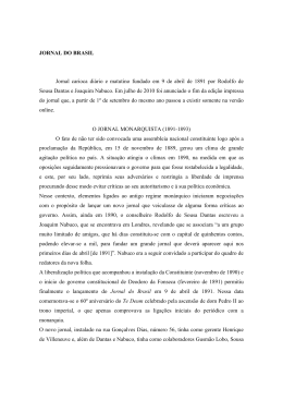 JORNAL DO BRASIL Jornal carioca di&aacute;rio e matutino