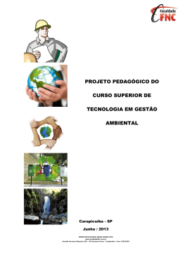projeto pedag&oacute;gico do curso superior de tecnologia em gest&atilde;o