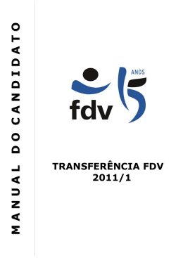 Manual do Candidato - Transferencia 2011