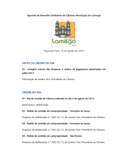 10 de agosto de 2015 - C&acirc;mara Municipal de Lamego