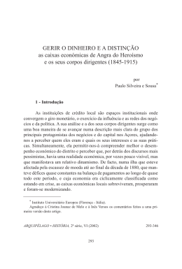 GERIR O DINHEIRO E A DISTIN&Ccedil;&Atilde;O as caixas econ&oacute;micas de