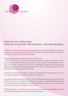 Protocolo de colaboração - Clínica Sra. da Conceição
