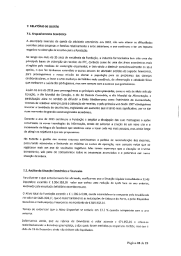 Relatório de Gestão e Contas 2013
