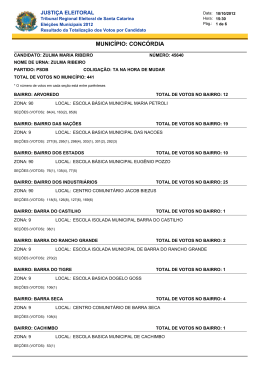 zulma maria ribeiro - Tribunal Regional Eleitoral de Santa Catarina