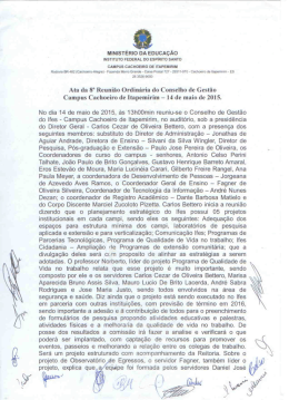 Maio - 2015 - Instituto Federal do Espírito Santo