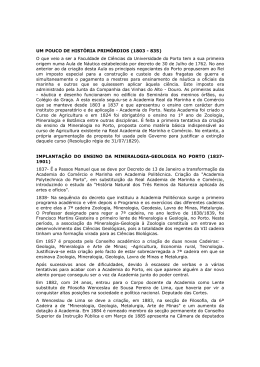 Historial - FCUP - Universidade do Porto