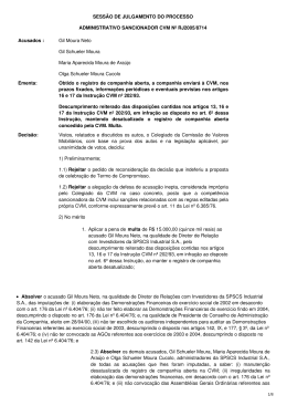 Processo Sancionador RJ2005/8714
