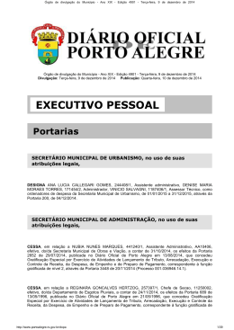 EXECUTIVO PESSOAL Portarias