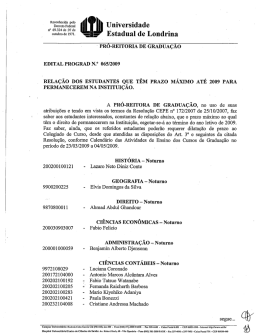 Edital 065/2009