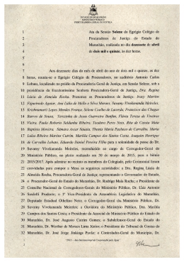 1 Ata da Sessão Solene do Egrégio Colégio de