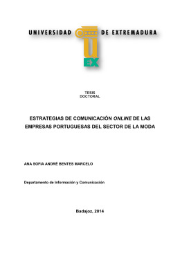 Estrategias de comunicaci&oacute;n online de las empresas