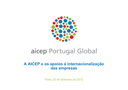 A AICEP e os apoios à internacionalização das empresas