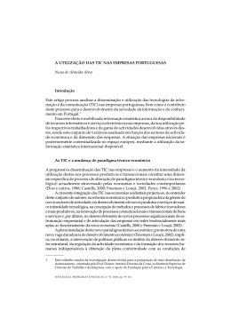 A UTILIZA&Ccedil;&Atilde;O DAS TIC NAS EMPRESAS