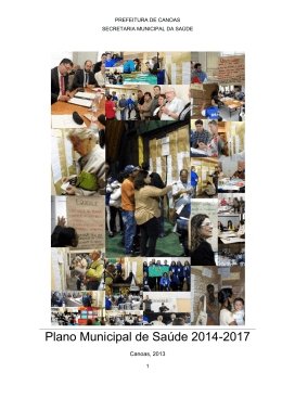 Plano Municipal de Saúde 2014-2017