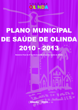 plano municipal de saúde de olinda 2010 – 2013