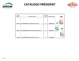 CATALOGO PRÉSIDENT