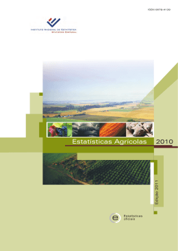 Estat&iacute;sticas Agr&iacute;colas