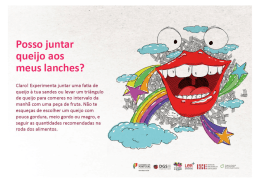 Posso juntar queijo aos meus lanches