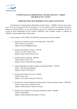 DELIBERA&Ccedil;&Atilde;O N&ordm; 2 2014 Termo de Posse dos Membros