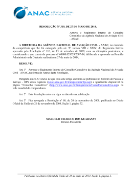 Aprova o Regimento Interno do Conselho Consultivo da