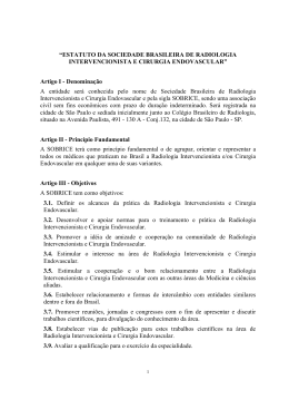 “ESTATUTO DA SOCIEDADE BRASILEIRA DE