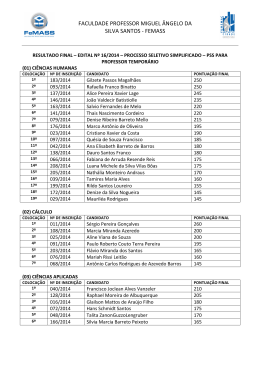 Resultado Parcial PSS Docentes 2014