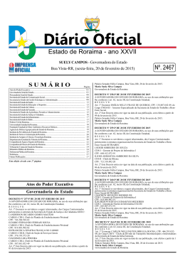 20 - Imprensa Oficial do Estado de Roraima