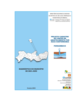 diagn&oacute;stico do munic&iacute;pio de s&atilde;o jo&atilde;o pernambuco projeto